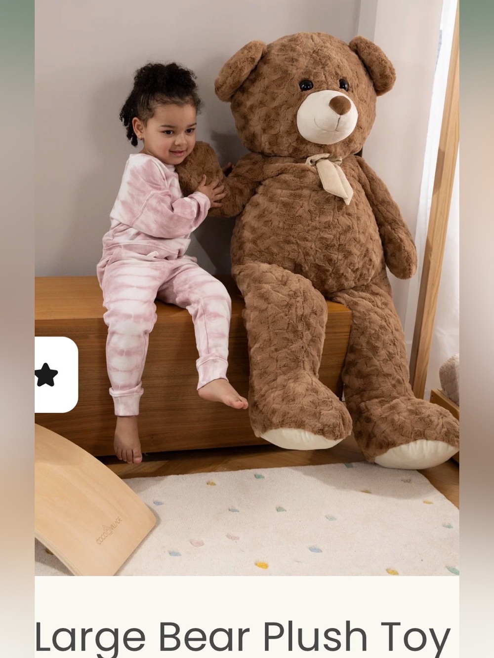Plush Brown Teddy Bear Decorative Throw Pillow by